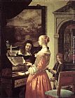 Frans Van Mieris Canvas Paintings - Duet